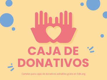 Crea un cartel de Caja de Donaciones gratis