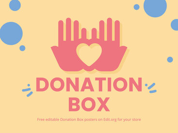 Free Printable Donation Box Signs